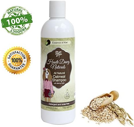 All Natural Dog Shampoo and Wash - Oatmeal - Baking Soda - Aloe Vera - Mild, Calming, Anti-itch, Anti-inflammatory due to Fleas and Allergies - by Haute Dawg Naturals