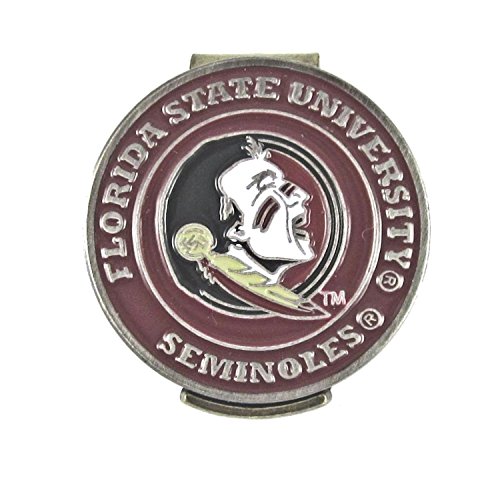 Florida State Seminoles Golf Hat Clip with Double Sided FSU Ball Marker