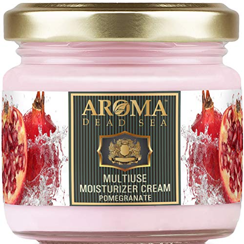 Aroma Multiuse Moisturizing Body Cream - Dry Skin Cream with Dead Sea Minerals - Skin Moisturizer for Body Face Hands Feet - Hydrating Hand Cream with Natural Fruit Extracts Oils Vitamins - 3.4 Fl Oz