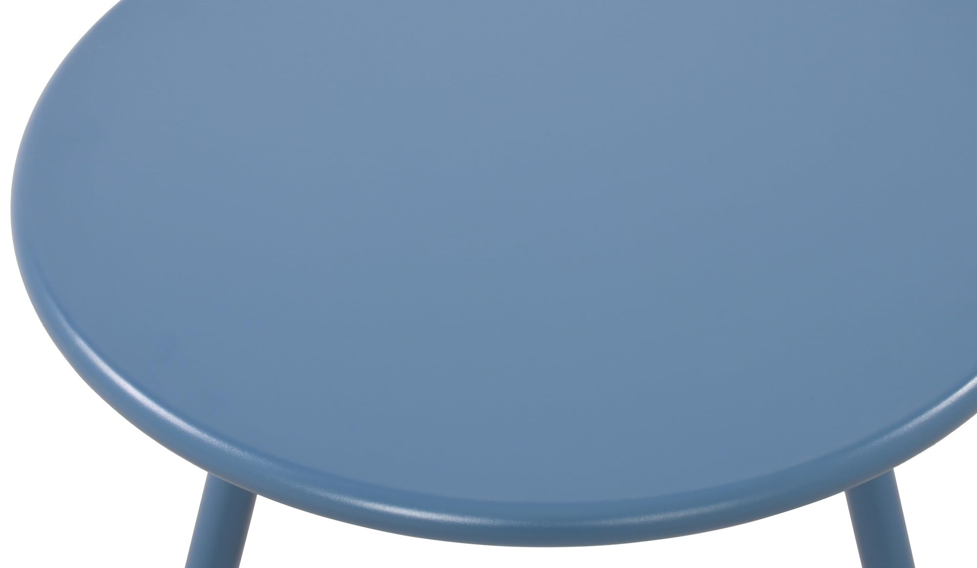 CLP Tavolino Berea I Tavolo da Salotto Rotondo per Esterni e Interni I Tavolo da Giardino Resistente alle intemperie e ai Raggi UV I Tavolino da Esterno, Colore:Blu