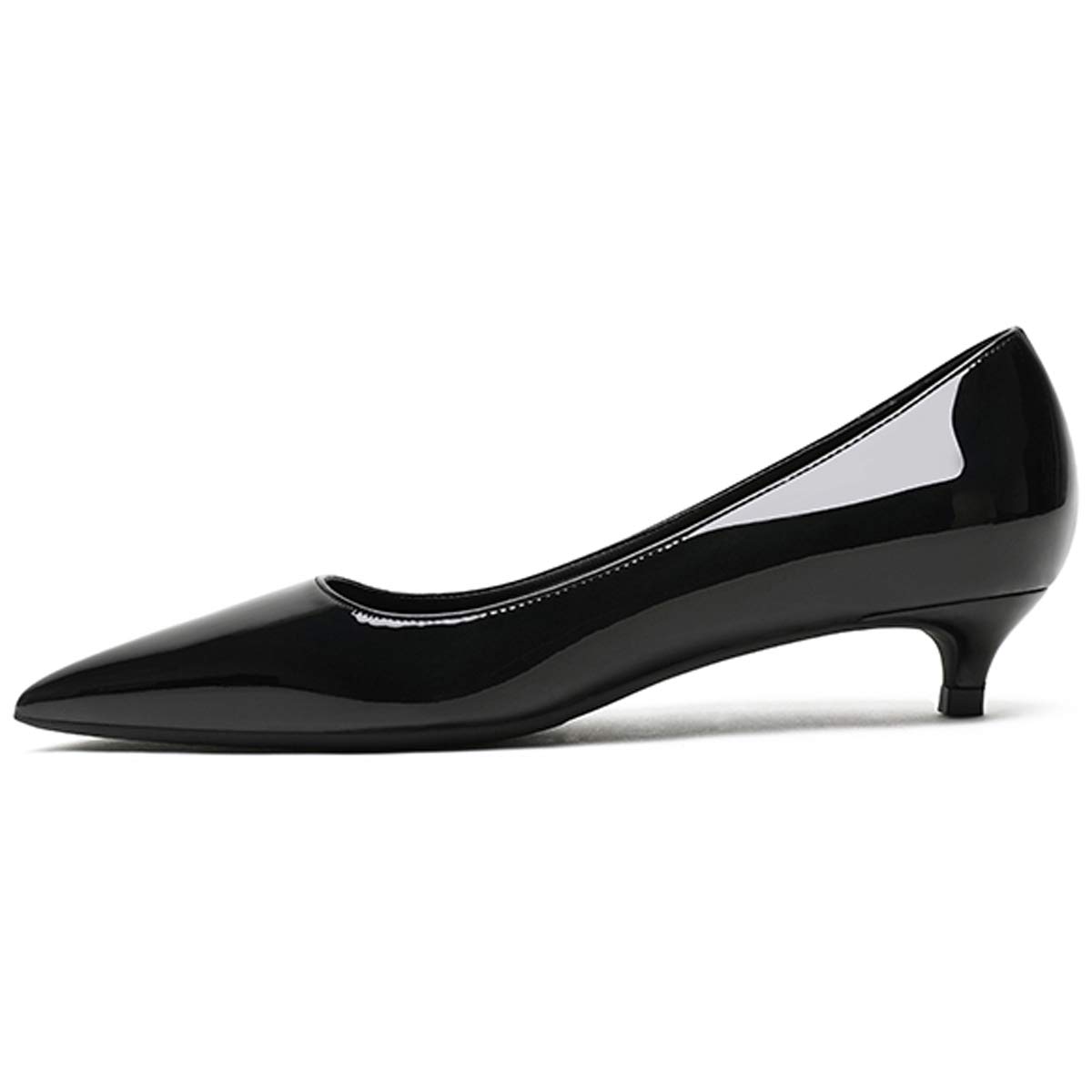 elashe Donna Pumps Versatili 3.5 cm Tacco Gattino Zeppa Bassa Punta Sottile Punta Chiusa Facili da Indossare Feste Matrimoni Ufficio e Stile Casual