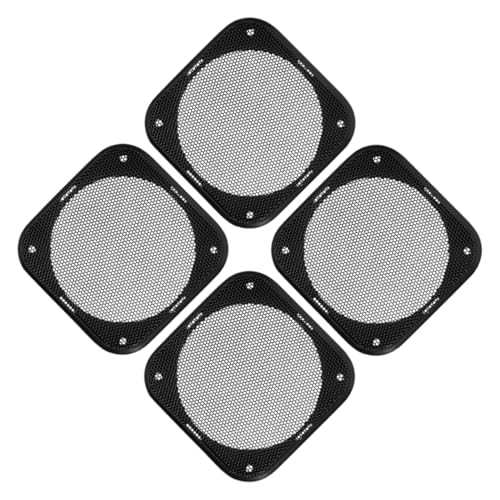SOESFOUFU Protective Speaker Cover Mesh Square Speaker Grill Fabric 4pcs Car Audio Decorative Grill