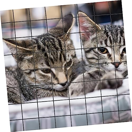 Filets de clôture fer pour cage à chien et animaux noir x4 - 3
