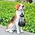 Solar Dog Statue Outdoor Decor - Beagle Dog Statue With Solar Lights for Patio, Lawn & Garden, Housewarming Gift