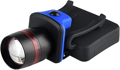 NATEFEMIN LED Clip-On Head Torch Cap Hat Light Headlamp Fishing Camping Zoomable Torch Hands-Free Accessory
