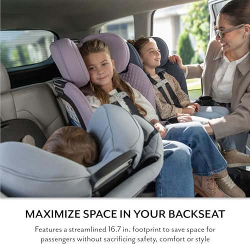 Image of Evenflo Revolve360 Slim 2-in-1 Rotating Car Seat with Green & Gentle Fabric (Agate)