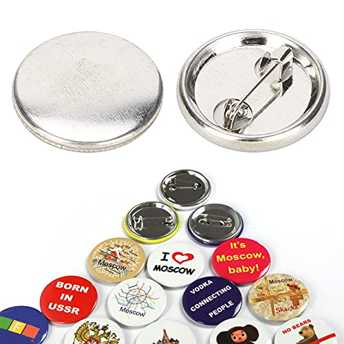 Hztyyier 100 pièces badges personnalisés, pin's à bouton d'insigne vierges, kit de bricolage...