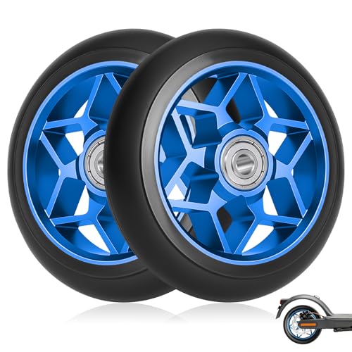 Roue Trotinette Freestyle 110mm, 2 Pièces Roue de Trottinette Freestyle, en PU 88A, avec Roulements ABEC-9, Compatibles avec la Plupart des Trottinettes Stunt...