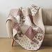 SLPR Country Roses Cotton Patchwork Quilted Throw - 127 x 152 cm ...