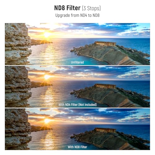 Image of NEEWER 77mm UV /CPL /ND Lens Filter Kit, UV Protection + Circular Polarizing + Neutral Density (ND8) Camera Lens Filter Set with Multicoated Optical Glass, Slim Frame & Upgraded Foldable Storage Case