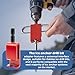 YXYYXY 43416 Anchor Install Adapter for Eskimo Ice Drills and All Ice Anchor Drills, Fit for Ice Anchor Systems, Secure Ice Fishing Tent & Shelter Anchoring Accessory, Winter Fishing Gear, Red