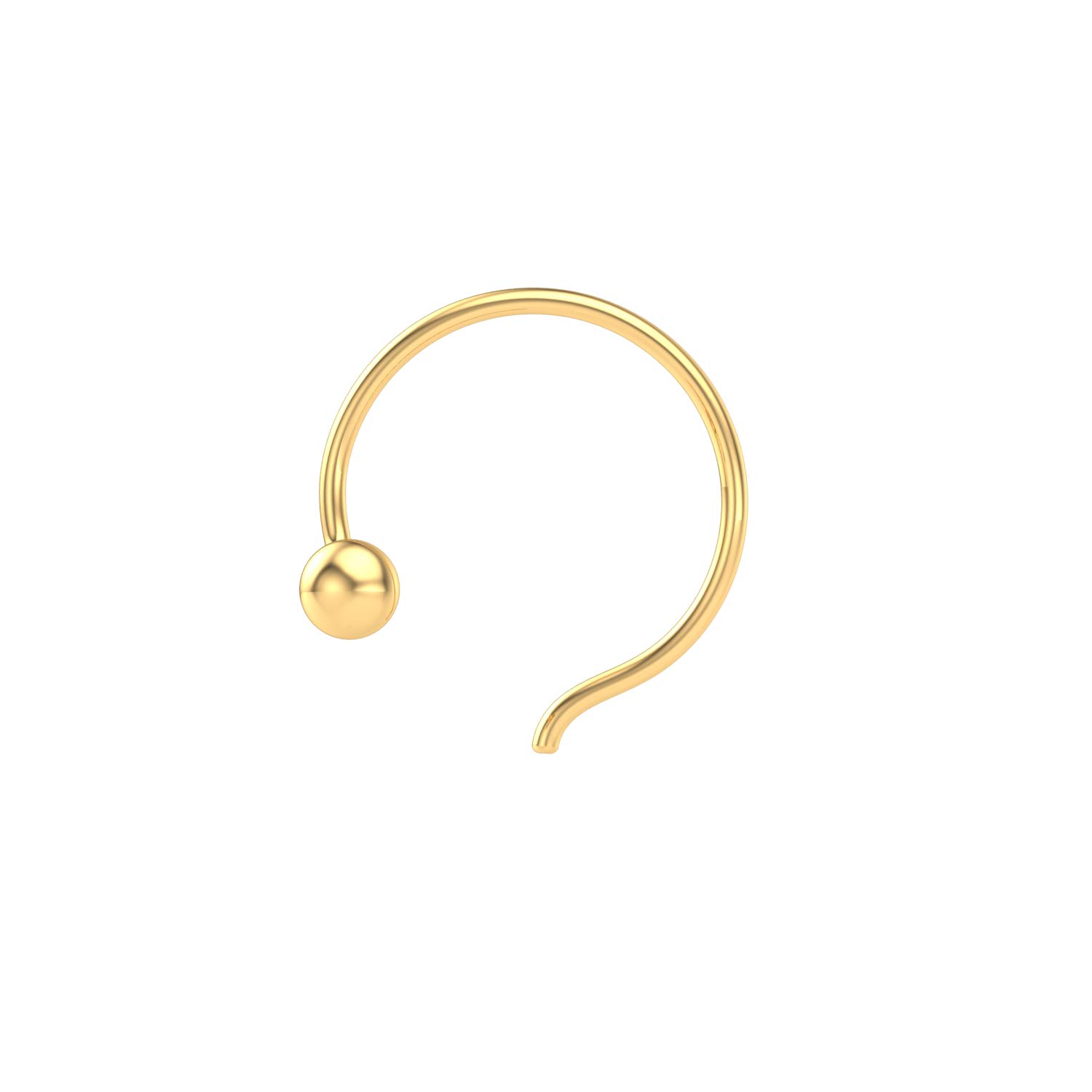 Peenzone 18K Gold Plated 92.5-925 Sterling Silver Stud Nose Pin for Women Girls 1