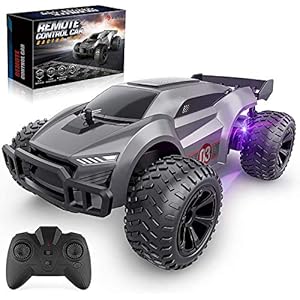 Baztoy Coche Teledirigido, Alta Velocidad Coche RC, 2.4GHz Rotación de 360°Coche de Juguetes Niños 2 3 4 5 6 7 8 9 10 11 12 13 Años, Coche Radiocontrol para Regalos Navidad Cumpleaños Juegos