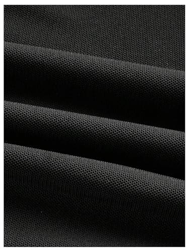 Verdusa Women's Plus Size Lace Long Skirts High Waisted Mesh Fishtail Bodycon Skirt4