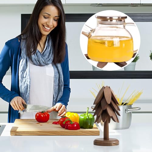 Sous-assiettes en bois forme d'arbre pour sublimer vos repas de famille - 3