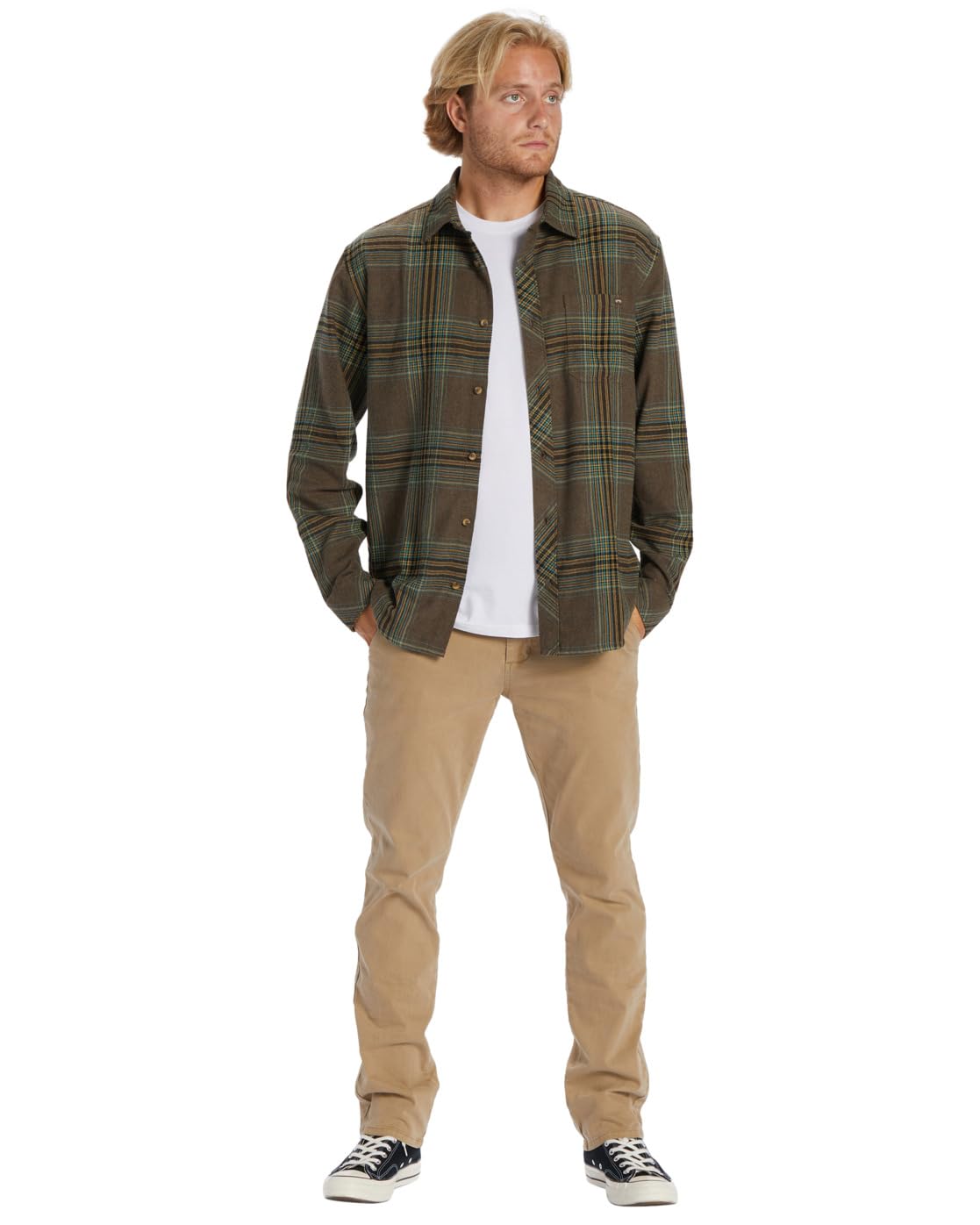 Billabong Coastline Flannel - Camisa de Manga Larga para Hombre