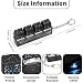 FunisFun Clicky Keyboard Fidget Toy Keychain with LED Lights, Keyboard Buttons Cliker for Sensory Decompression, Relief Stress Toy for Adults (Black)