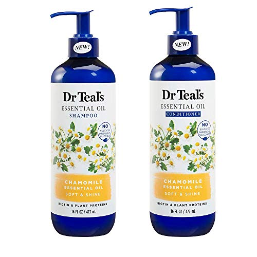 Dr Teals Shampoo and Conditioner w/Essential Oils - Chamomile & Essential Oils- Soft and Shine