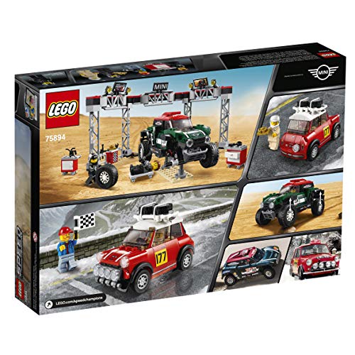 Speed Champions 1967 Mini Cooper S Rally and 2018 Mini John Cooper Works Buggy 75894 Building Kit , New 2019 (481 Piece) - Lego - Immagine 5