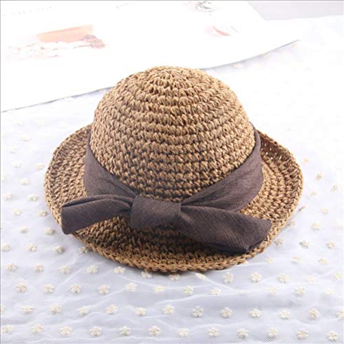 Chapéu de palha infantil TENDYCOCO chapéu de sol chapéu de verão para atividades ao ar livre