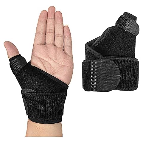 NuCamper Wrist Brace with Thumb Spica Splint for Carpal Tunnel,Wrist Stabilizer Trigger Splint with Compression Strap for Men and Women Fit Left Right Hand, Support for Injuries Sprains Cover