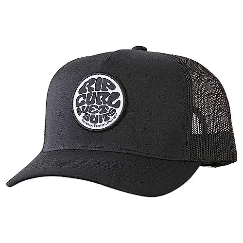 Rip Curl Boné de caminhoneiro Icons, boné traseiro de malha para homens, ajustável, Ícone preto 241, Tamanho nica