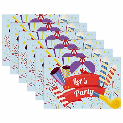 Set de table Let's Party lavable pour protéger de la chaleur - 6