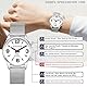 Hearkent Damen Sprechende Uhr,Deutsche Sprachansage,Große Zahlen,Selbsteinstellende Sprechende Armbanduhr,für Ältere/Blinde/Sehbehinderte Menschen,Eingebauter Alarm/Stundensignal -2309L