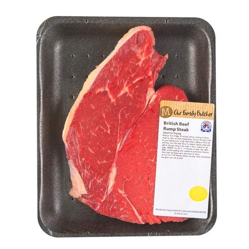 Morrisons Market Street Butcher's British Beef Prime Rump Steak (0.3kg - 0.4kg, typically 0.35kg)