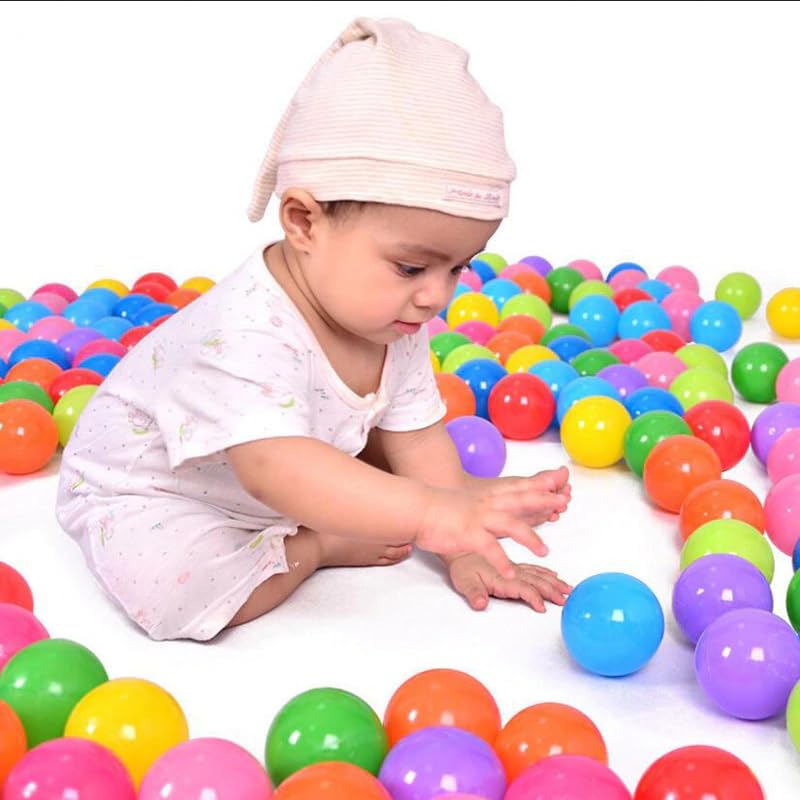 Martom Bunte Bälle für Bällebad 7/6cm Babybälle Plastikbälle Baby Spielbälle 100-2000 Stuck (6cm, 100, Stück)