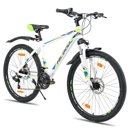 HILAND 27,5 Zoll Mountainbike 21-Gang MTB Aluminiumrahmen Scheibenbremse...