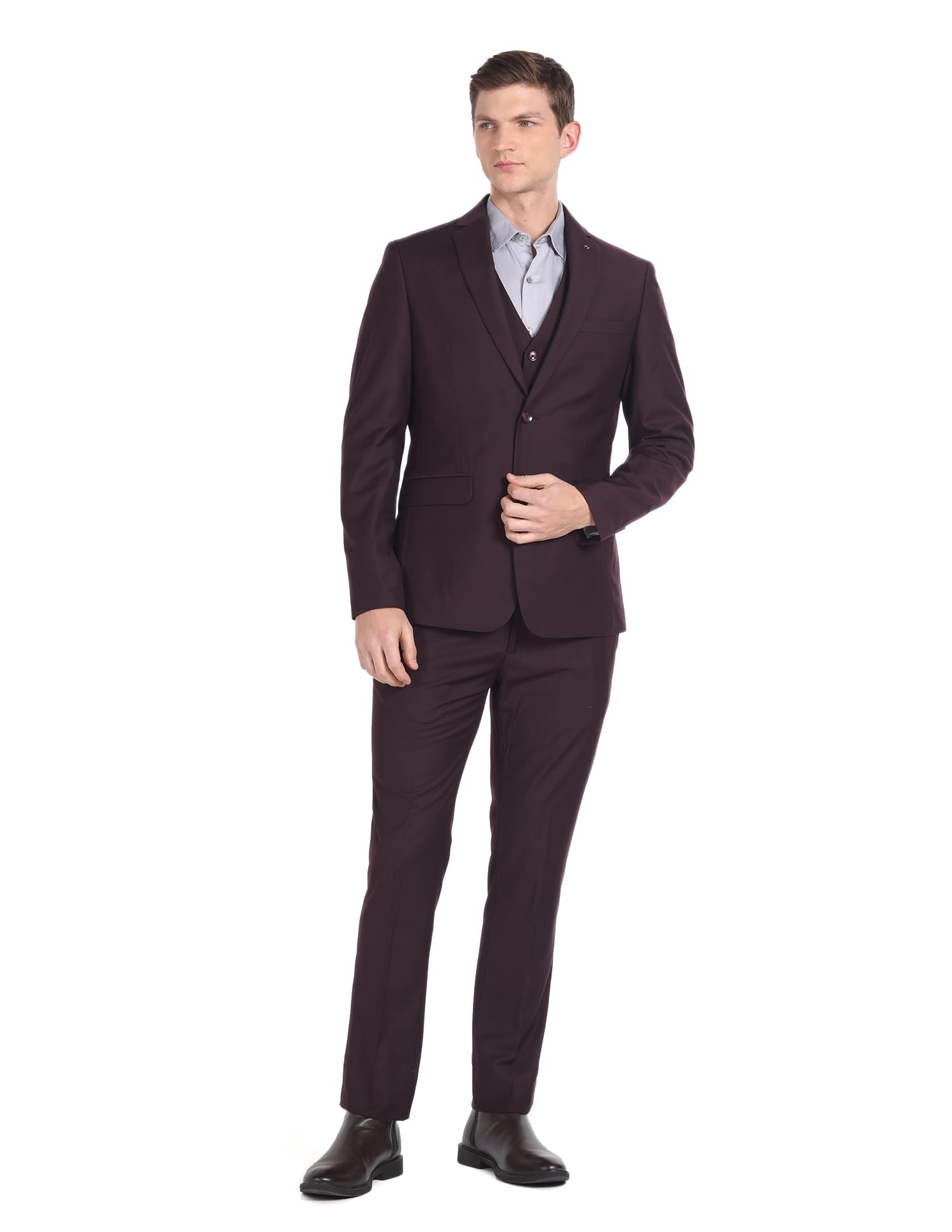 arrow Men's Polyester Double Breasted Suits-picture-53