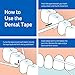 TEPE Dental Floss, Waxed Tooth Floss, Dental Tape with Beeswax, Woven Dental Floss, Natural Floss, 40m