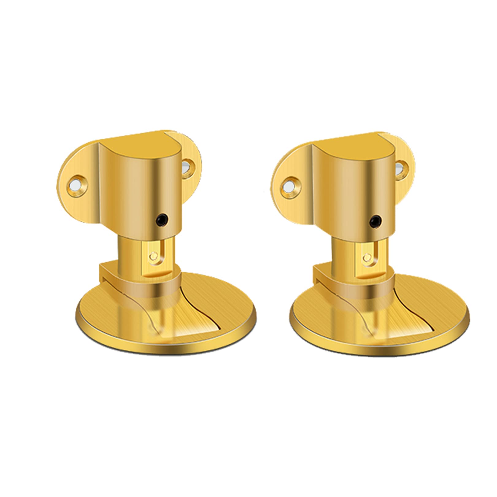 Tope De Puerta-Tope De Cuña for Puerta, Tope De Puerta Magnético Ajustable De 2 Piezas for Costura De Puerta Tope De Puerta Con Diseño De Tornillo Oculto De 5,5-30 Mm(Size:2pcs,Color:Oro) ( Color : Go