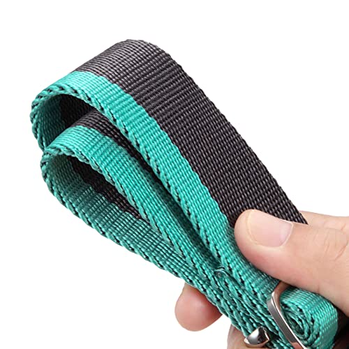 Dazzber Martingale Collar 1.5 Inch Wide 1200D Extra Strong Nylon Dog Collar, No Pull Heavy Duty Dog Collar With 2-Color Stripe For Medium To Xlarge Dogs (Medium, 1 1/2 Inch Wide, Wide Grey & Blue) #TOP3