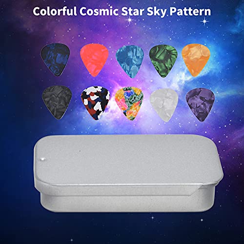 Fupei Médiators de Guitare, légers et Portables Cosmic Star Sky Pattern Colorful Retro Boost Bass Picks de Basse pour… - Les Beatles, Paul McCartney, John Lennon, RIngo Starr, George Harrison Fupei Médiators de Guitare, légers et Portables Cosmic Star Sky Pattern Colorful Retro Boost Bass Picks de Basse pour… – Image 8