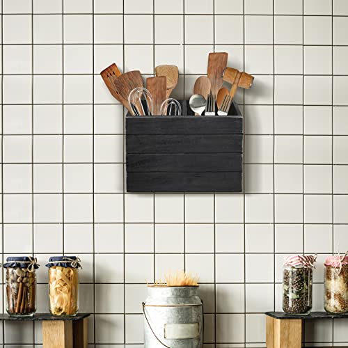 Utensil-Caddy-Cutlery-Organizer-Silverware-Holder-Kitchen-Cooking-Utensil-Crock-Holder-for-CountertopLarge-Utensil-Flatware-Organizer-Storage-Box-with-2-CompartmentsUtensil-Crock-Organizer-Counter