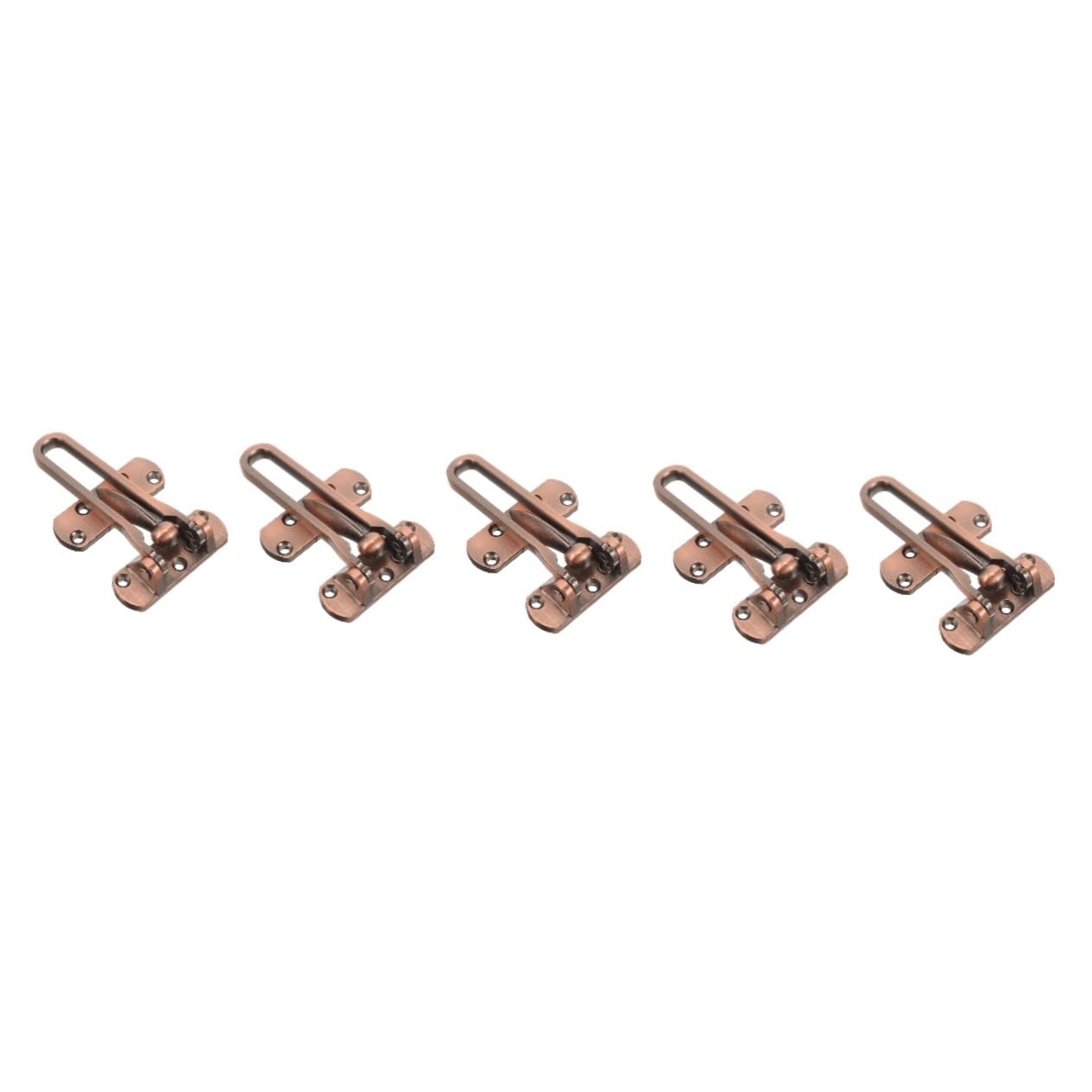 NUOBESTY 5 Pièces Boulon de porte antivol sécurité loquet depuis serrure de renfort de porte à l'intérieur serrures de porte intérieures verrouillage de porte Alliage de zinc