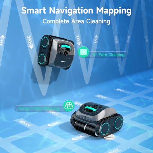 Image of WYBOT C1 Cordless Robotic Pool Vacuum for Inground Pools | 4-in-1 Wall & Waterline Cleaning Above Ground Pool Cleaner Up to 1,614sq.ft, 150mins Smart Navigation, App Support