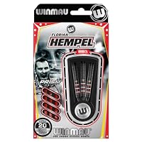 WINMAU Darts - Florian Hempel 85% Pro-Series 18g Fass / 20g Volles Gewicht Weiche Spitze Professionelles Dart-Set mit Dart-Flüge und Dart-Schäften – Ansicht 4