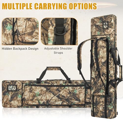 Image of 26 /28 /32 /36 /42 /46 /48 /51 /55 inch Double Rifle Case Soft Gun Bag Tactical Backpack