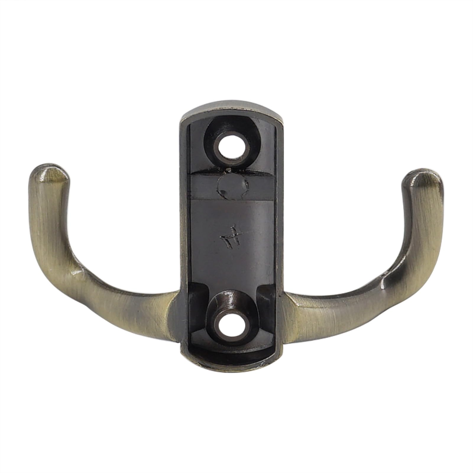 Paraphee 6 Set Metal Double Prong Robe Hooks Wall Mounted Dual Coat Cloth Door Hanger Hooks with Screws for Hanging Clothes Coat - Image 4