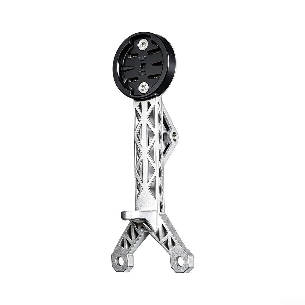 Besttoolifes Ti-Alloy Bike Computer Mount | 110 mm argento, per Rpantahi per gen3, reticolo cavo stampato in 3D, materiale aerospaziale di qualità