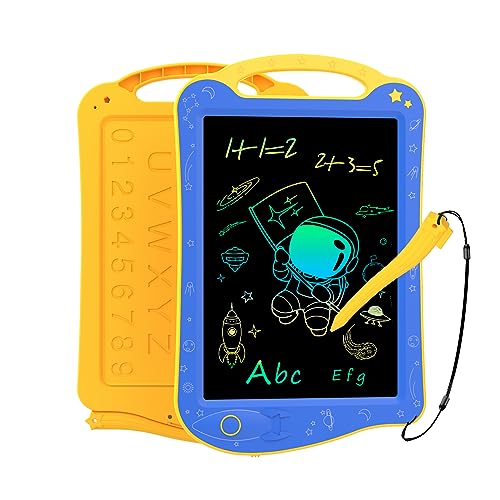 HOMESTEC Pizarra de escritura de 8,5 pulgadas, pantalla colorida, pizarra electrónica LCD para niños para escribir y dibujar, reemplazo óptimo de papel, juguete para niños a partir de 3 años, amarillo