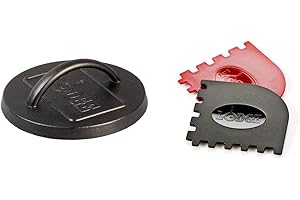 Lodge 6.25" Burger Press and Scraper Kit