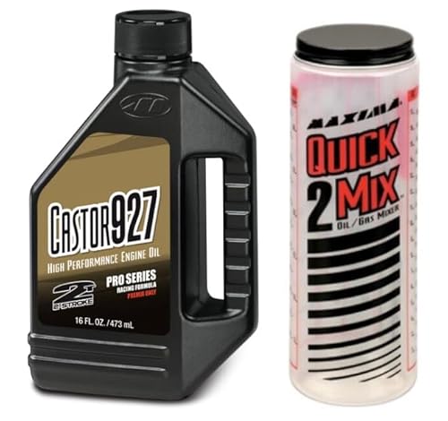 Maxima 2T Castor Oil (16oz) with Mixing Bottle