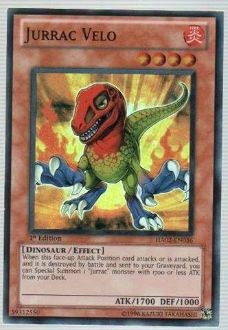 Yu-Gi-Oh! - Jurrac Velo (HA02-EN036) - Hidden Arsenal 2-1st Edition - Super Rare