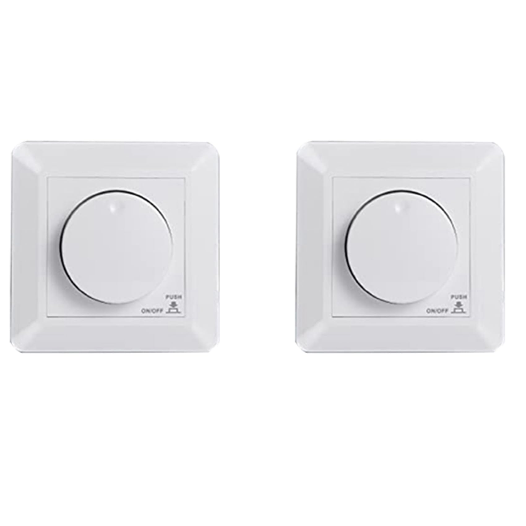 Ctrlzs 2X Led Dimmer Switch, Flush-Mounted Dimmer For Dimmable Led And, 5-300 W Dimmer Switch Led, Phase Control Dimmer