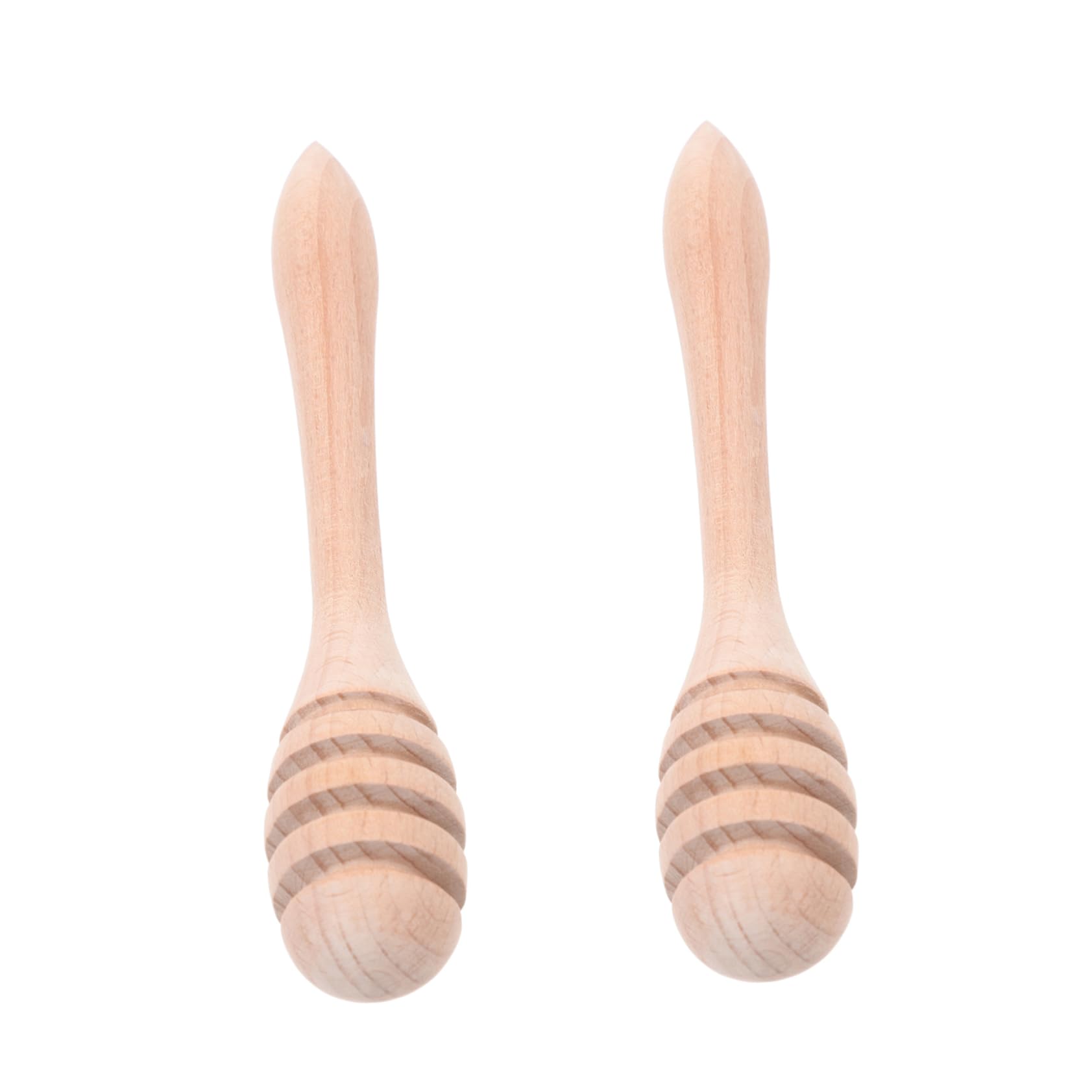 Ciieeo 2Pcs Honey Dippers Honey Stirring Sticks for Home Restaurant and Hotel Use Easy to Clean Beekeeping Tools Simple Design