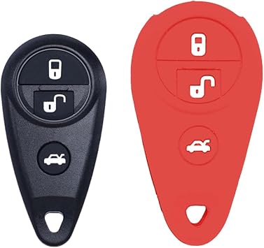 for Subaru Crossover 7 Cross Sport Crashproof Silicone Key Case Car Key Shell Cover Red